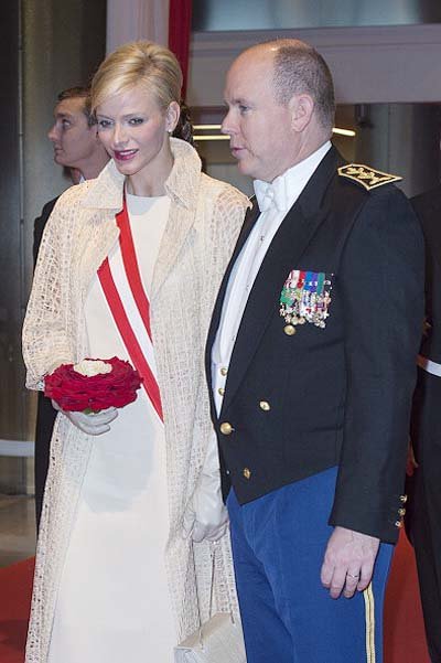 Княгиня Шарлен и князь Альбер на гала-концерте в Монако