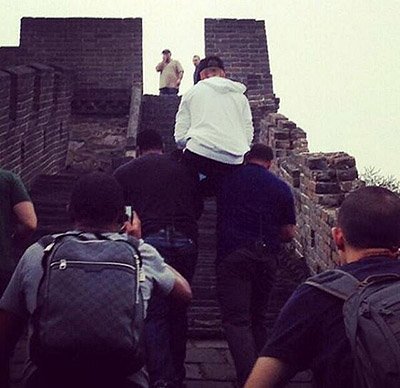 Фото дня: Джастин Бибер на Китайской стене