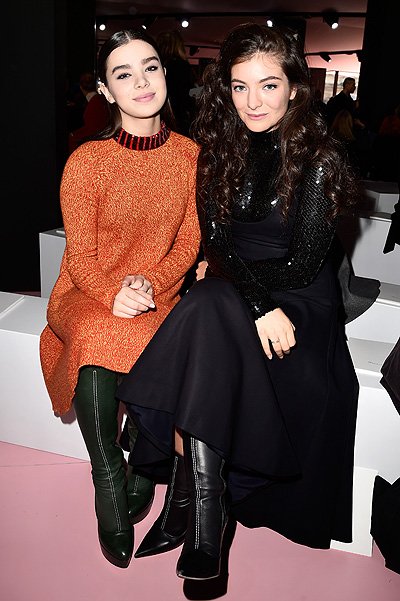 Хейли Стенфилд и Lorde на показе Dior