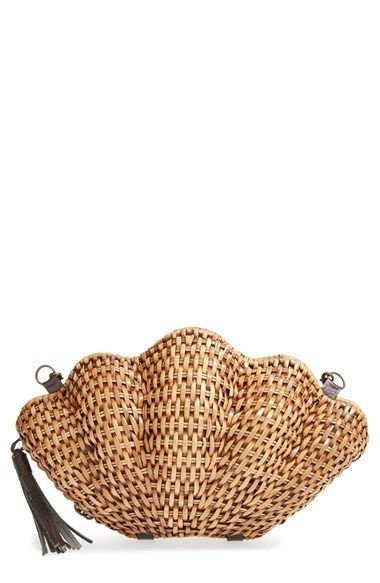 So cute, Kayu 'Jane' Straw Clamshell Clutch at Nordstrom.com. A woven-straw clamshell clutch finishes your look with a touch of fanciful aquatic-inspired sophistication.: 