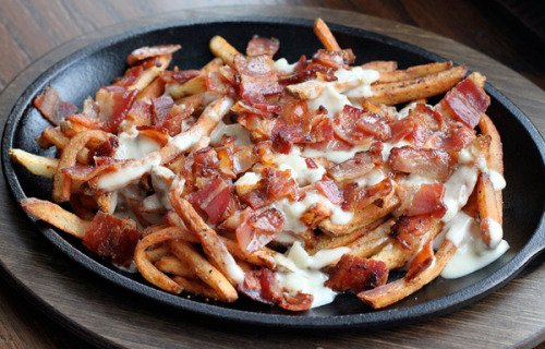 Bacon and Blue Cheese Fries