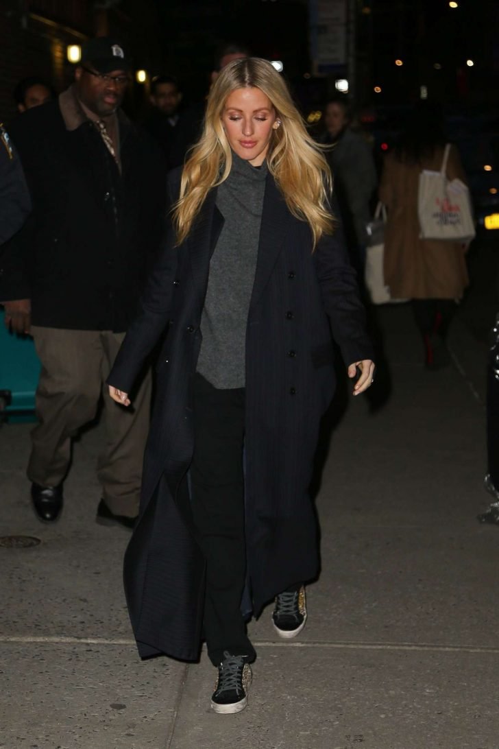 Ellie Goulding: Arrives ar The Late Show with Stephen Colbert -08