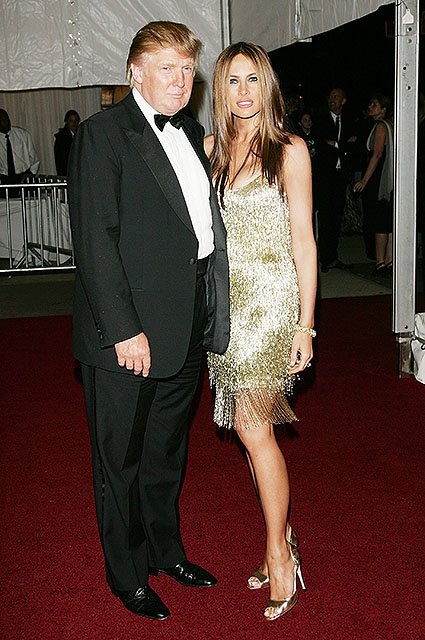 Дональд и Мелания Трамп на Met Gala 2007