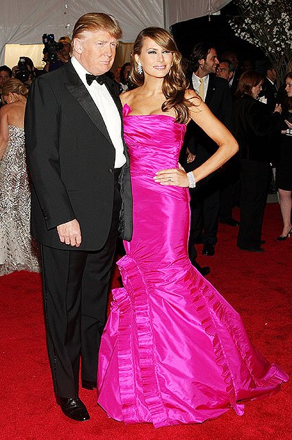 Дональд и Мелания Трамп на Met Gala 2008