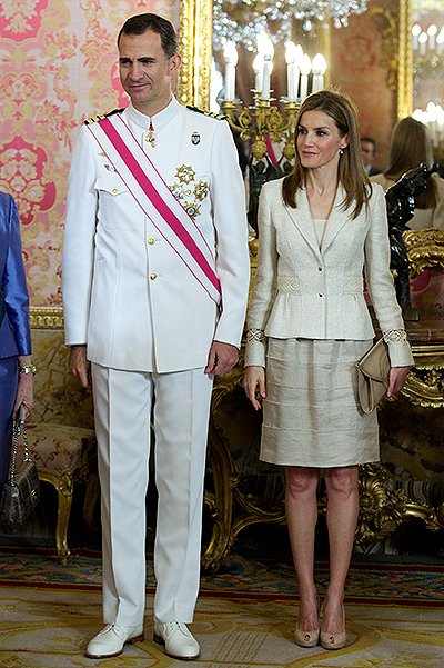 Принц Филипе и принцесса Летиция