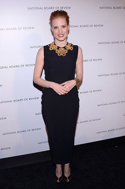 Джессика Честейн на вручении наград Национального совета кинокритиков