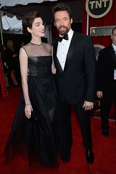 Энн Хэтэуэй и Хью Джекман на Screen Actors Guild Awards-2013