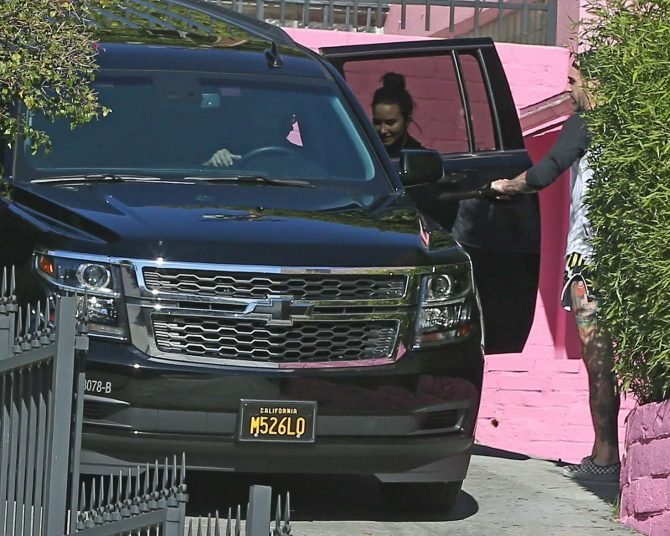 Demi Lovato: Leaving the gym in Los Angeles -01