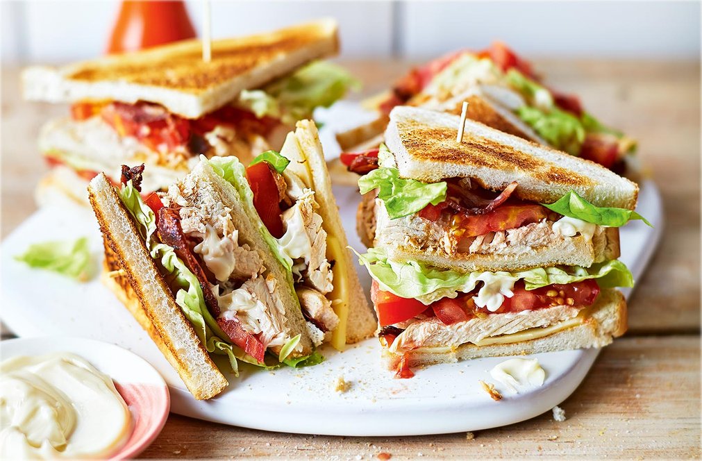 Classic chicken club sandwich | Tesco Real Food