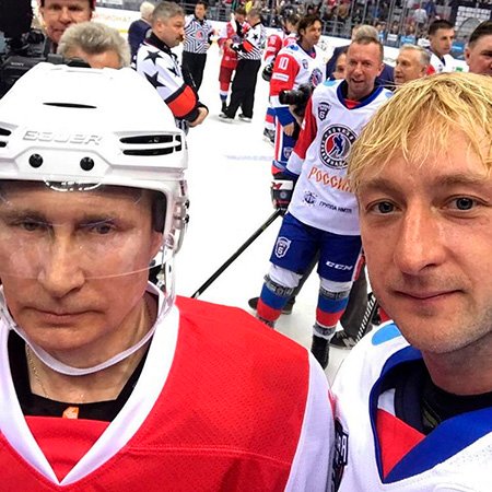 Владимир Путин и Евгений Плющенко