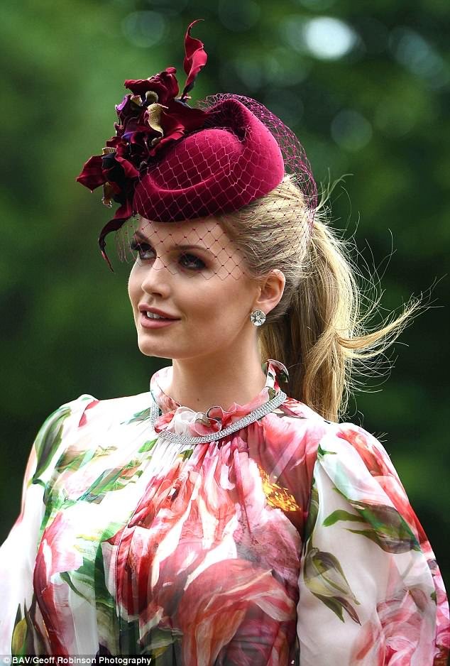 Printed perfection:Â Lady Kitty Spencer put on a stunning display once again as she attended yet another society wedding this weekend