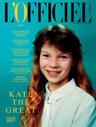 Кейт Мосс на обложке первого испанского номера L'Officiel