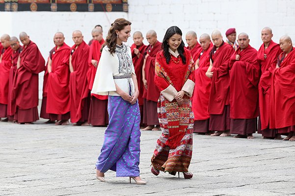 Кейт Миддлтон и королева Бутана Джецун Пема Вангчук