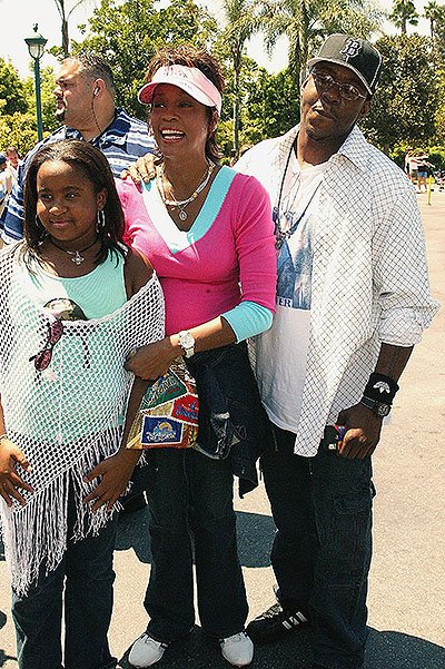 Бобби Кристина с родителями, Уитни Хьюстон и Бобби Брауном