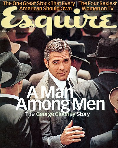 Впервые Джордж Клуни снялся для обложки Esquire в 1999 году