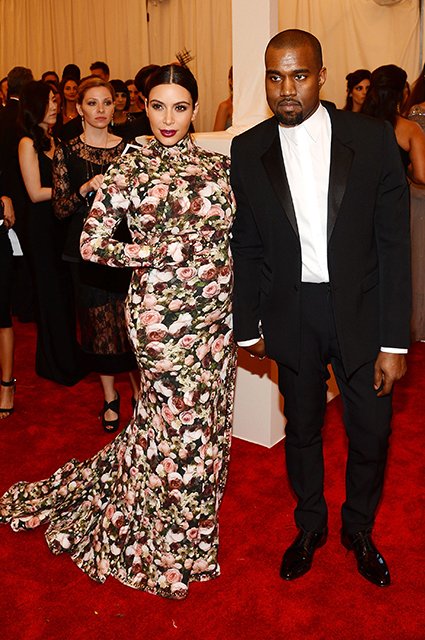 Ким Кардашьян в Givenchy  и Канье Уэст
