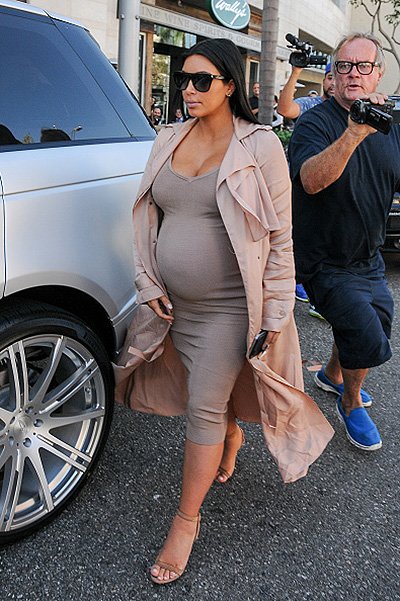 Ким Кардашьян во время беременности