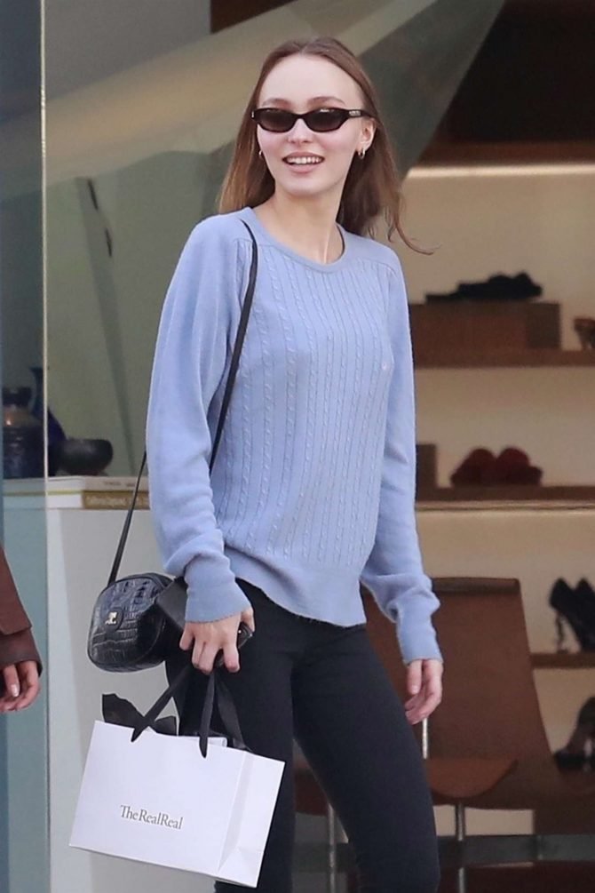 Lily Rose Depp - Shopping in West Hollywood