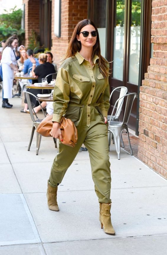 Lily Aldridge 2019 : Lily Aldridge in Green Outfit â Out in New York City-03