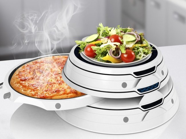 © Haimo Bao   Ваш гениальный подогреватель сохраняет нужную кондицию пиццы, теплого салата и пр