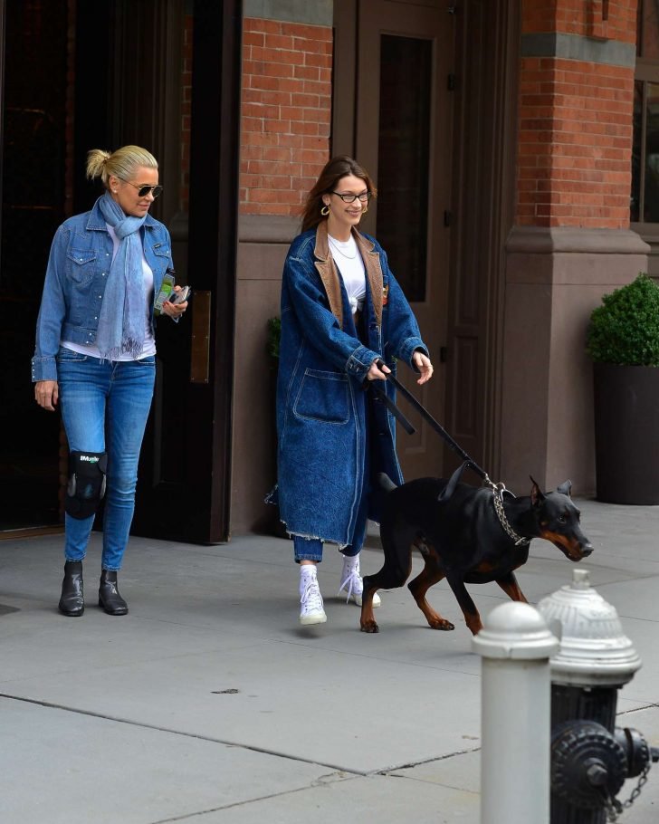 Bella and Yolanda Hadid: Out in NYC -08