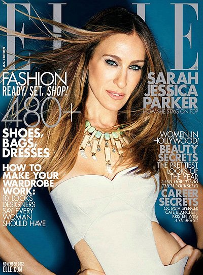 Сара Джессика Паркер на обложке ноябрьского номера Elle 2012