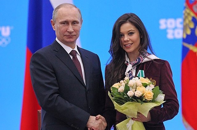 Владимир Путин и Елена Ильиных