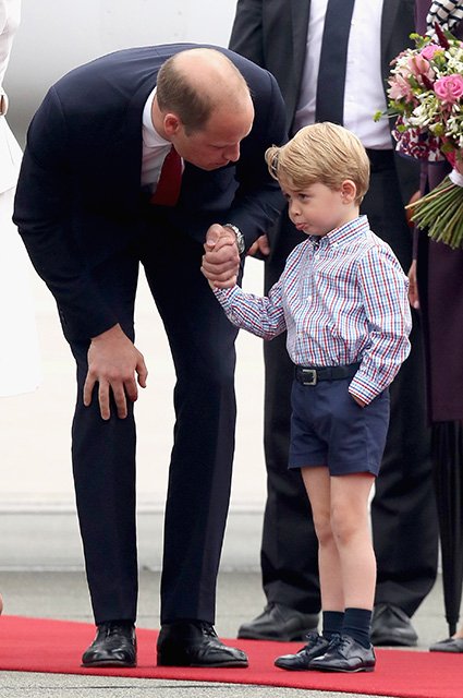 Принц Уильям с сыном Джорджем