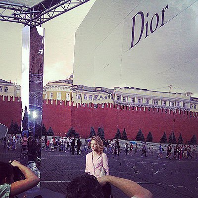 Наталья Водянова на показе Christian Dior в Москве