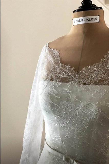 Свадебное платье Карли Клосс