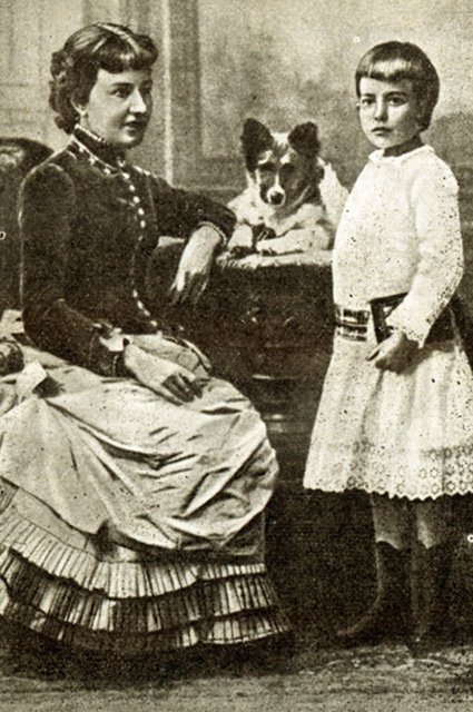 Софья Ковалевская с дочерью 