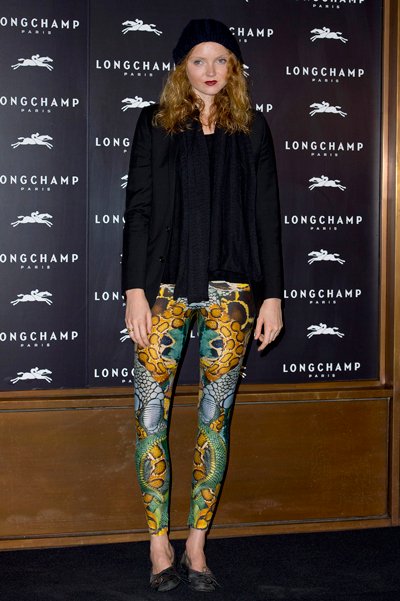 лили коул на открытии бутика Longchamp