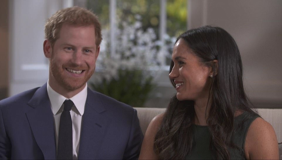 In their first joint interview this evening, Miss Markle, 36, said she did not even wait for the 33-year-old royal to finish the sentence before she said 'yes' - and it was 'so sweet and natural and very romantic'
