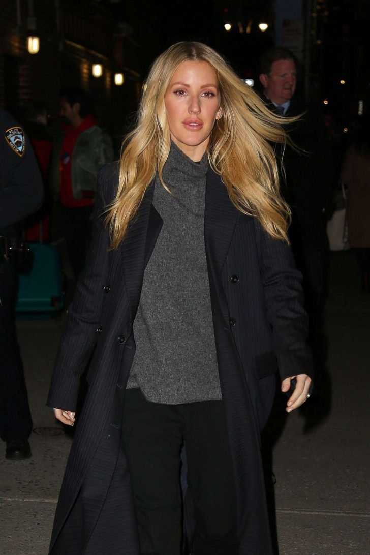 Ellie Goulding - Arrives ar 'The Late Show with Stephen Colbert' in NYC