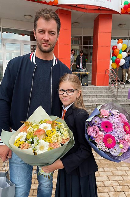 Андрей Карпов с дочерью Лизой