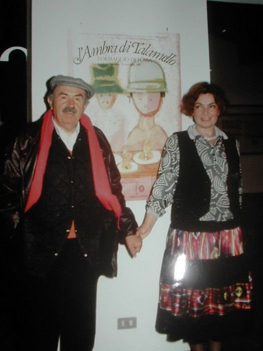 Тонино Гуэрра и его жена Элеонора Яблочкина. 1977 год. / Фото: www.livejournal.com