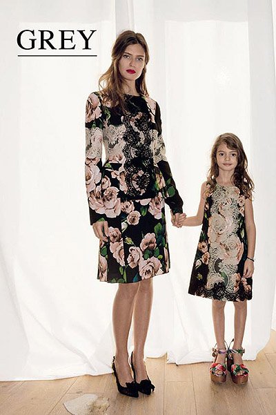 Бьянка Балти с дочерью Матильдой в съемке для Grey Magazine