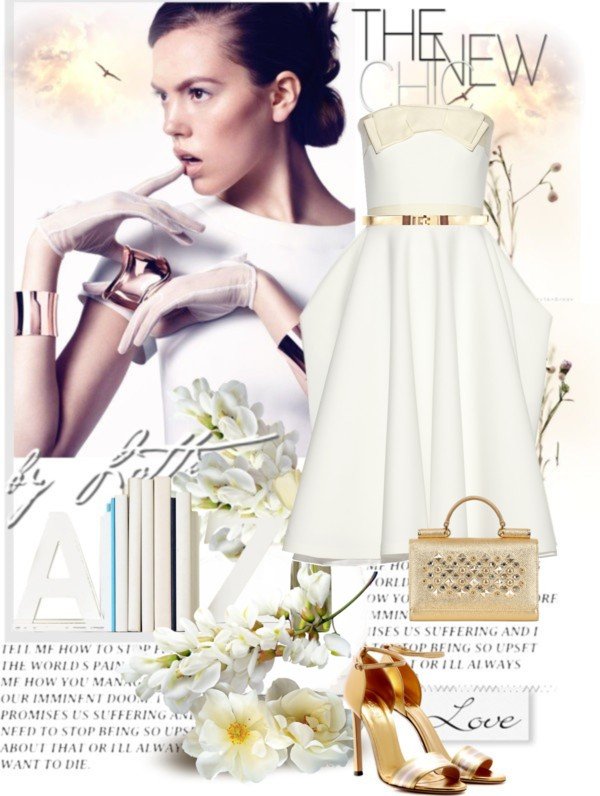 Сет с белым платьем