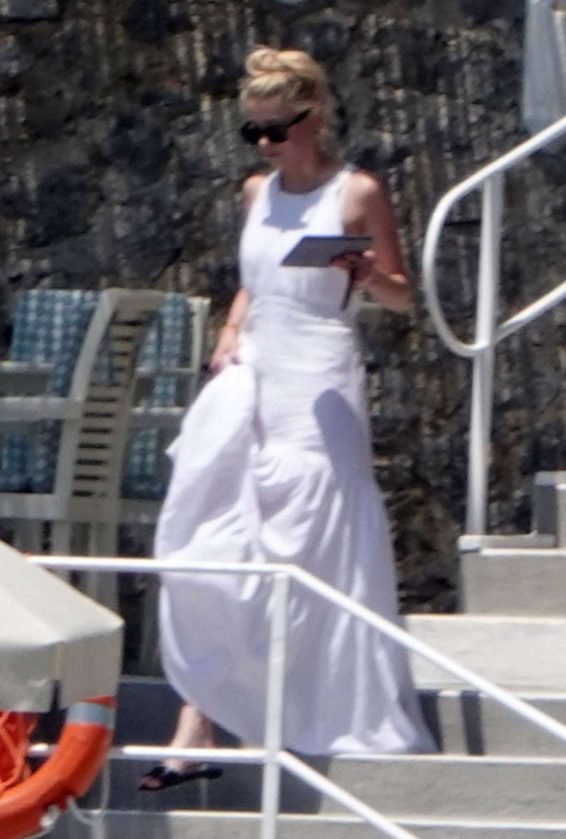 Amber Heard 2019 : Amber Heard in White Swimsuit 2019-05