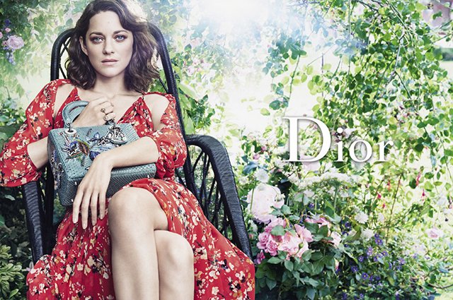 Марион Котийяр в рекламной кампании Lady Dior