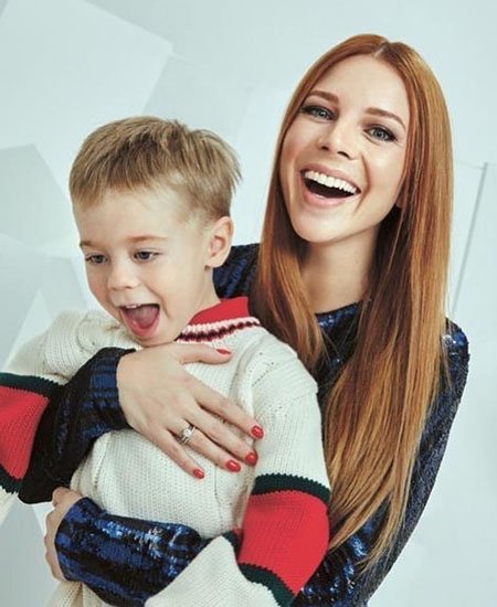 Наталья Подольская с сыном Артемием