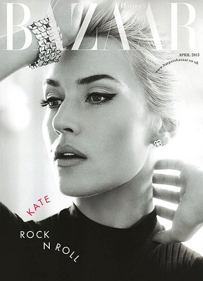 Ретро-шик: Кейт Уинслет на обложке Harper's Bazaar UK