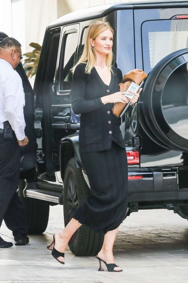 Rosie Huntington Whiteley: Arrives at a business meeting in Beverly Hills-09