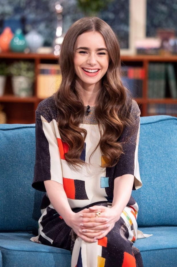 Lily Collins: On This Morning TV Show -04