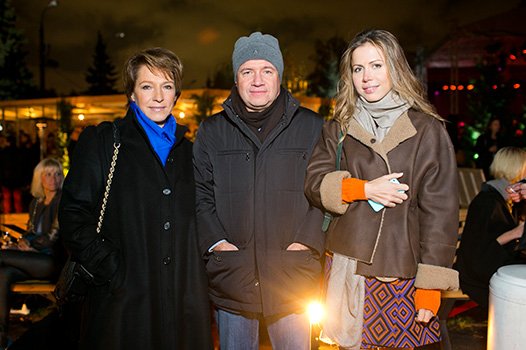 Татьяна и Валентин Юмашева, Полина Дерипаска на открытии выставки в парке горького