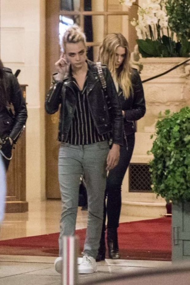 Ashley Benson and Cara Delevingne: Leaving Ritz Hotel in Paris adds-08
