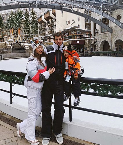 Анна Кастерова и Евгений Малкин с сыном Никитой