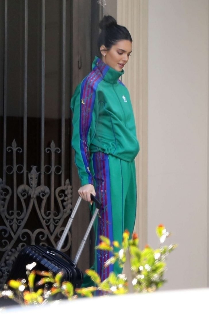 Kendall Jenner in Sweat Suit -13