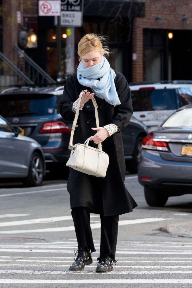 Elle Fanning: Out and about in NYC -01