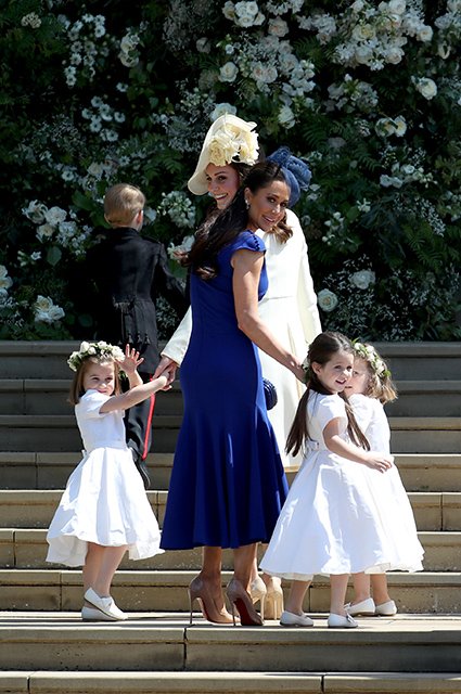 Джессика Малруни с детьми на свадьбе Меган Маркл и принца Гарри